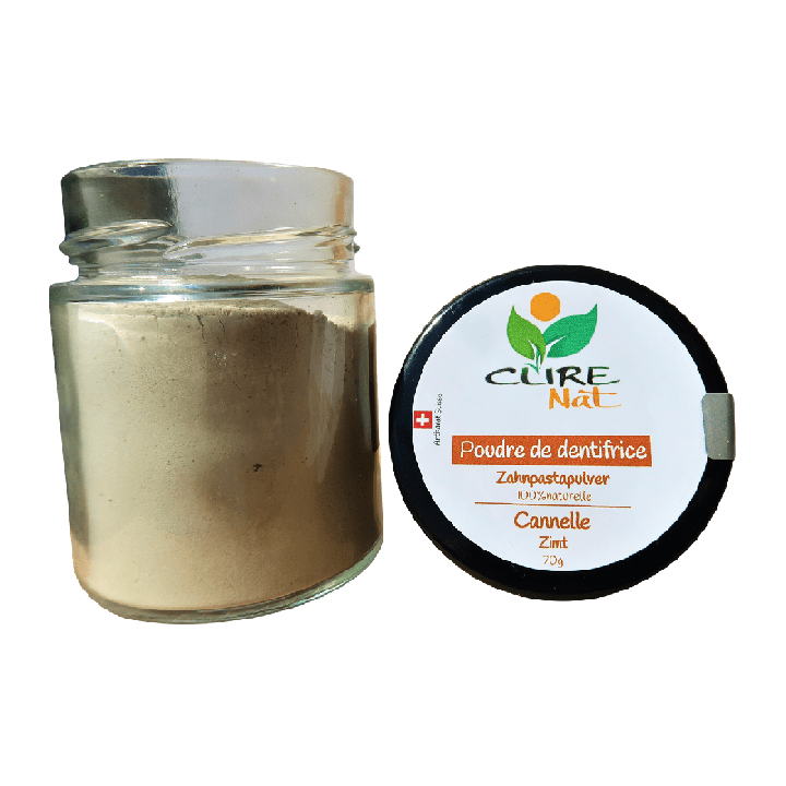 Dentifrice naturel en poudre - Cannelle - 70g - Curenat