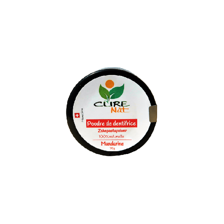 Dentifricio in polvere naturale - Mandarino - 70g - Curenat