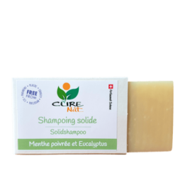 Shampoo solido artigianale, Menta piperita ed eucalipto - 95g - Curenat
