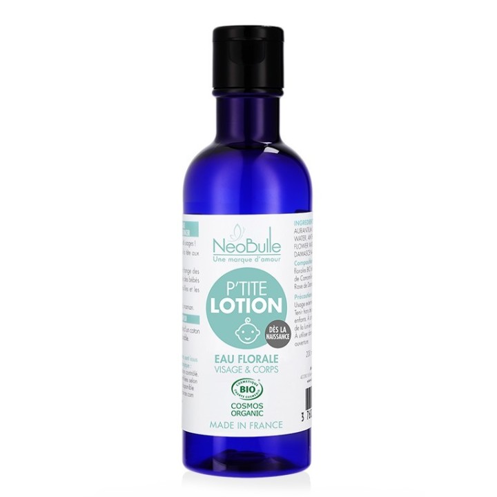 P'tite Lotion, Baby-Blütenwasser, Reinigt ohne Ausspülen Gesicht und Körper - 200ml - NéoBulle