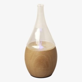 Diffuseur d'huiles essentielles par nébulisation en bois et en verre, NALIA - Innobiz