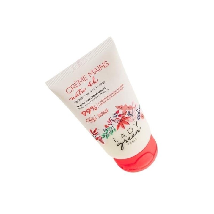 Crema mani nutriente 4h, Aloe, Karité e limone - 50ml - Lady Green