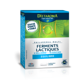 Philaromal Equilibre, Fermenti lattici 16 ceppi/5 miliardi - 60 capsule - Dietaroma