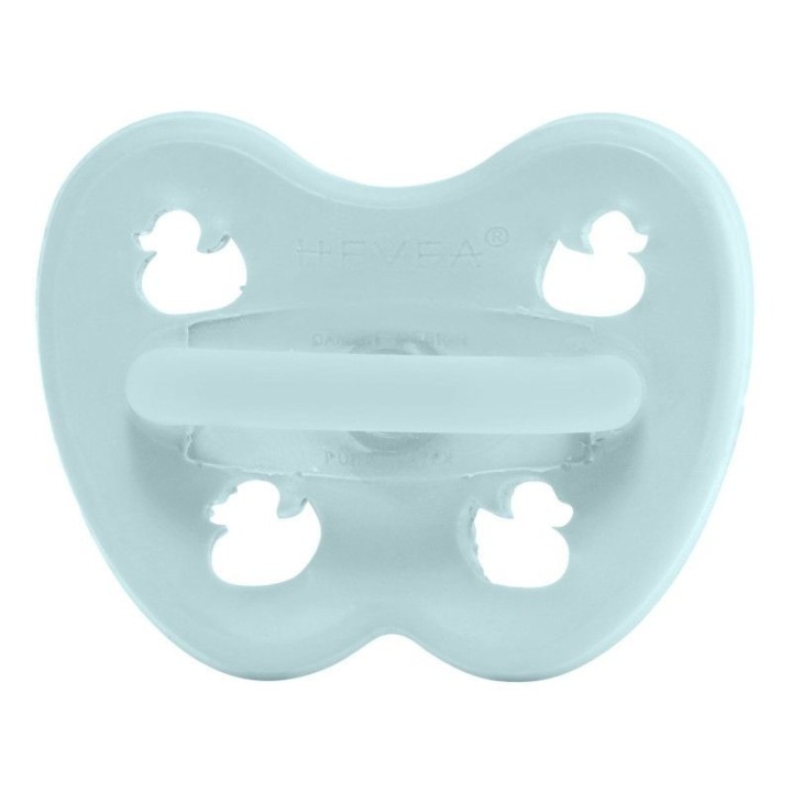 100% Naturkautschuk Babyschnuller - Kieferorthopädie "Baby blue", 0 bis 3 Monate - Hevea