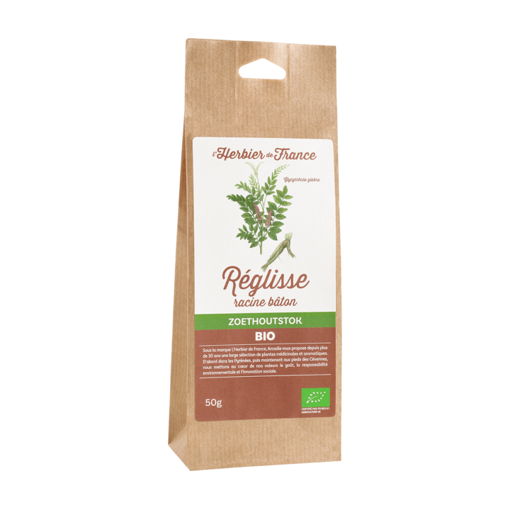 Bâtons de racine de Réglisse BIO - 25g - L'Herbier de France