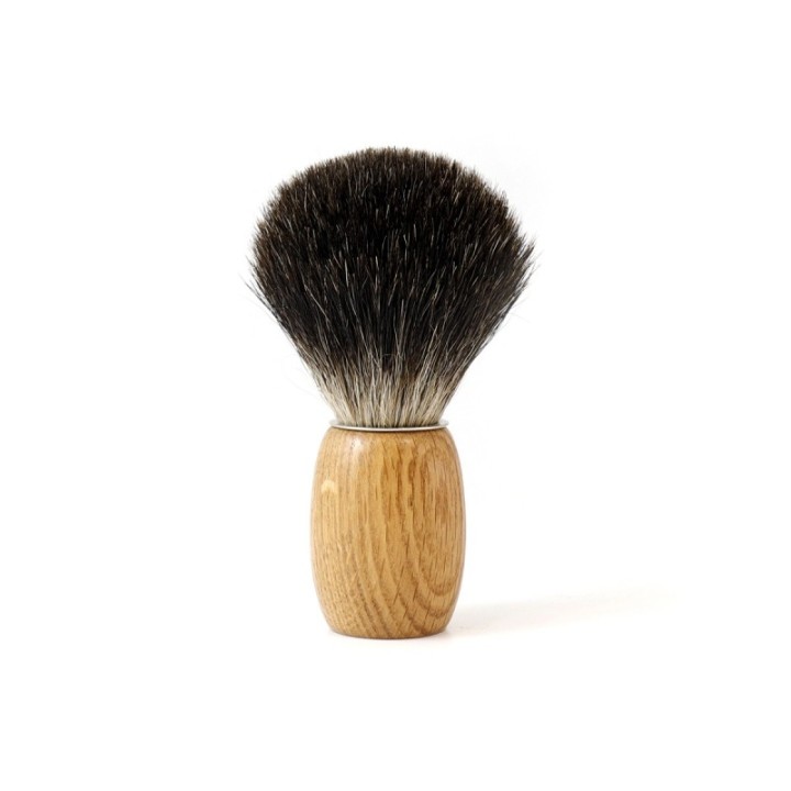 Eichen-Rasierpinsel "GB" mit echtem Dachshaar - Gentleman Barbier