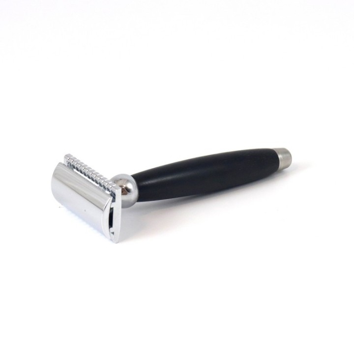 Ebenholz & Edelstahl Sicherheitsrasierer - Gentleman Barbier