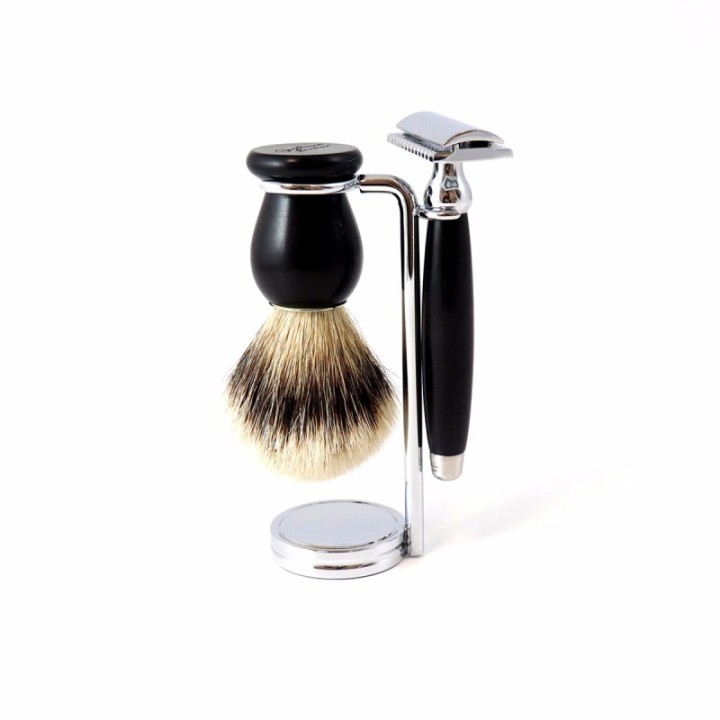 Supporto per rasoio e pennello da barba in acciaio inossidabile - Gentleman Barbier