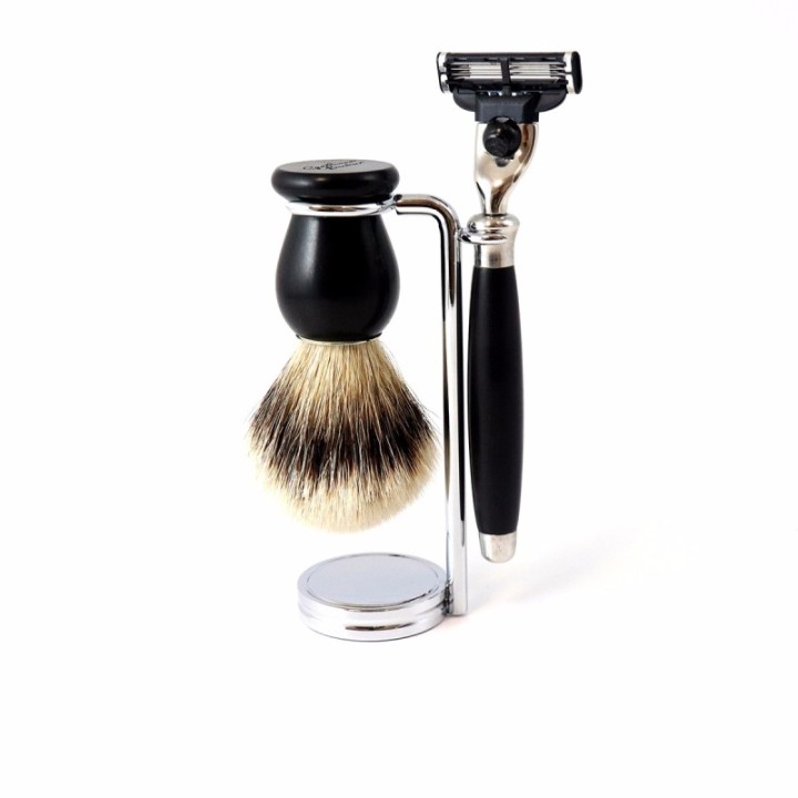 Supporto per rasoio e pennello da barba in acciaio inossidabile - Gentleman Barbier
