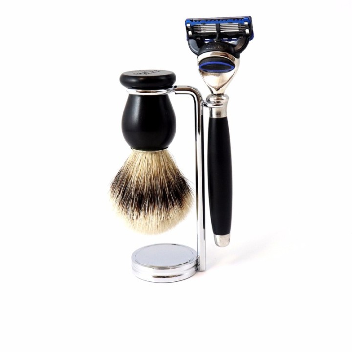 Edelstahl-Rasierer & Rasierpinsel-Halter - Gentleman Barbuer