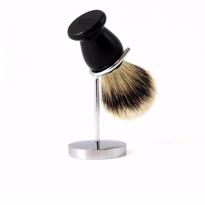 Porta escova de barbear em aço inoxidável - Gentleman Barbier