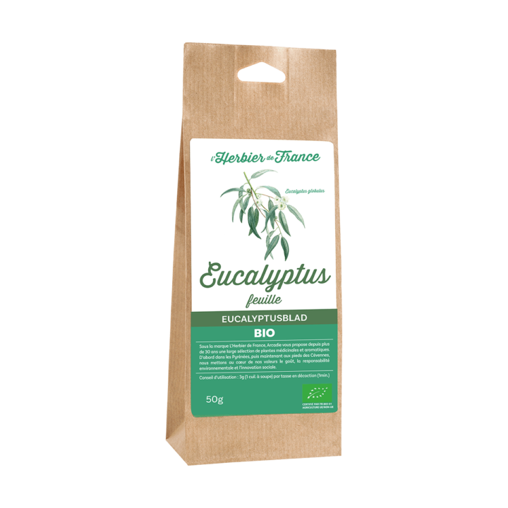 Eucalipto Globulus Foglie Biologiche - 50g - L'Herbier de France
