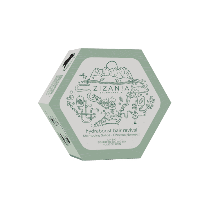 Shampoo solido svizzero - Hydraboost Hair Revival - 100g - Zizan!a